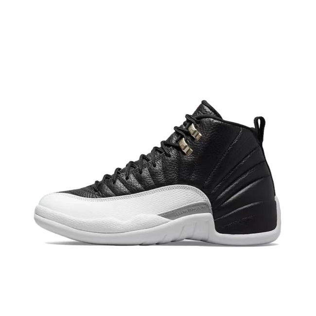Men's Running weapon Air Jordan 12 Black/White Shoes 049